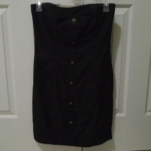 Black Strapless Dress